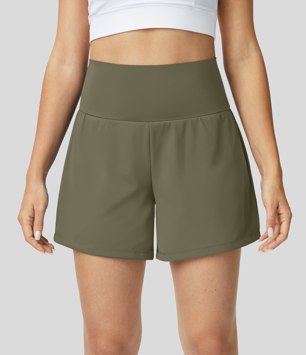 Dames Fitnessshorts High Waist Ademend Sneldrogend – Mirabella