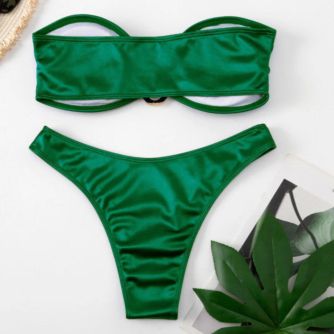 Strapless Bikini Trendy Zomer Badpak voor Vrouw