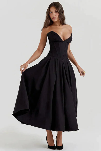 Aurora Elegant Strapless Jurk voor Iconische Schoonheid