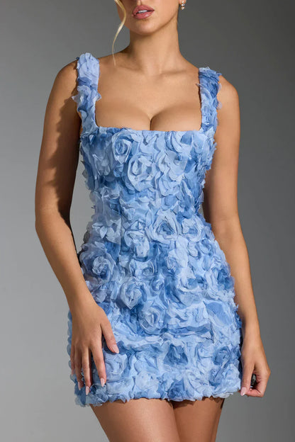 Bloemen Mini Jurk Fleur Kort en Roept