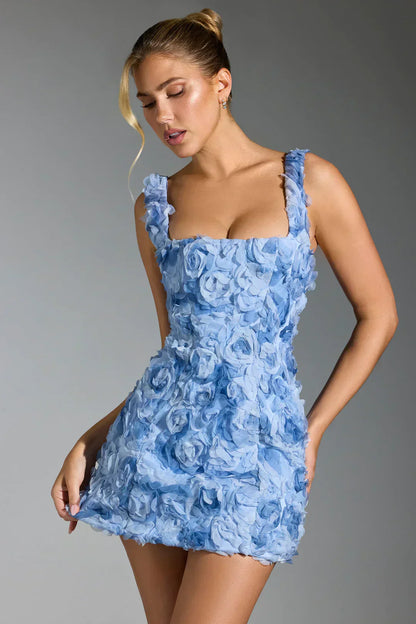 Bloemen Mini Jurk Fleur Kort en Roept