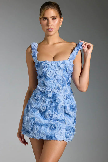 Bloemen Mini Jurk Fleur Kort en Roept