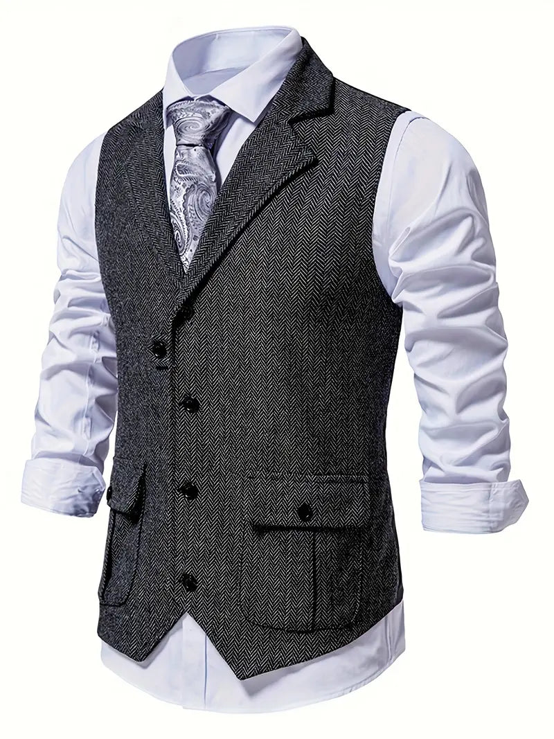 Blazer voor Heren Herringbone Stijl Niklas