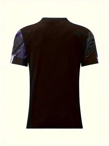 Heren T-Shirt Strepenpatroon Kort Model Casual