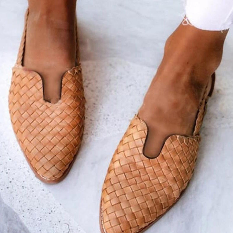 Dames Instappers Gevlochten Zomerpumps Elyssa