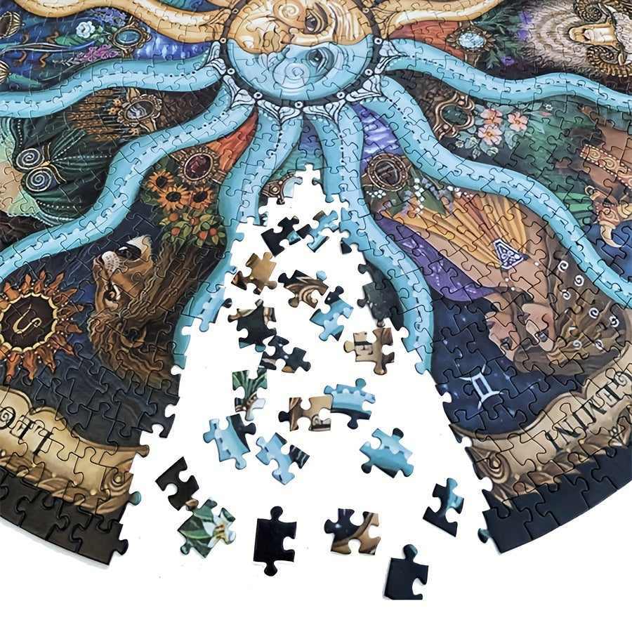 Ronde Sterrenbeeld Puzzel 1000 Stukjes Zodiac Droom