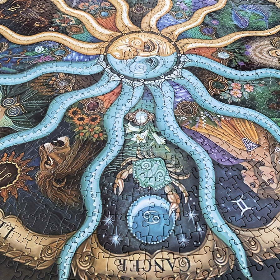 Ronde Sterrenbeeld Puzzel 1000 Stukjes Zodiac Droom