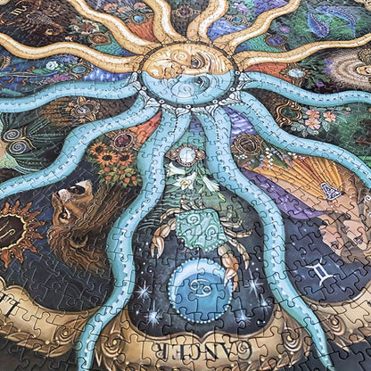 Ronde Sterrenbeeld Puzzel 1000 Stukjes Zodiac Droom