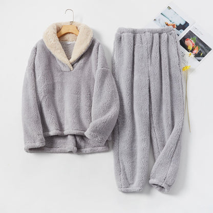 Dames Pyjama Set Fleece Warm en Zacht