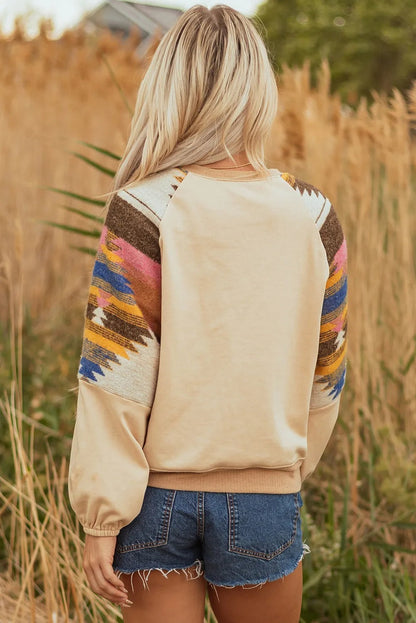 Dames Trui Aztec Print kleurrijk en hippe stijl