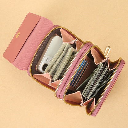 Dames Crossbody Telefoontas met Touchscreen Venster en Lacy Ontwerp