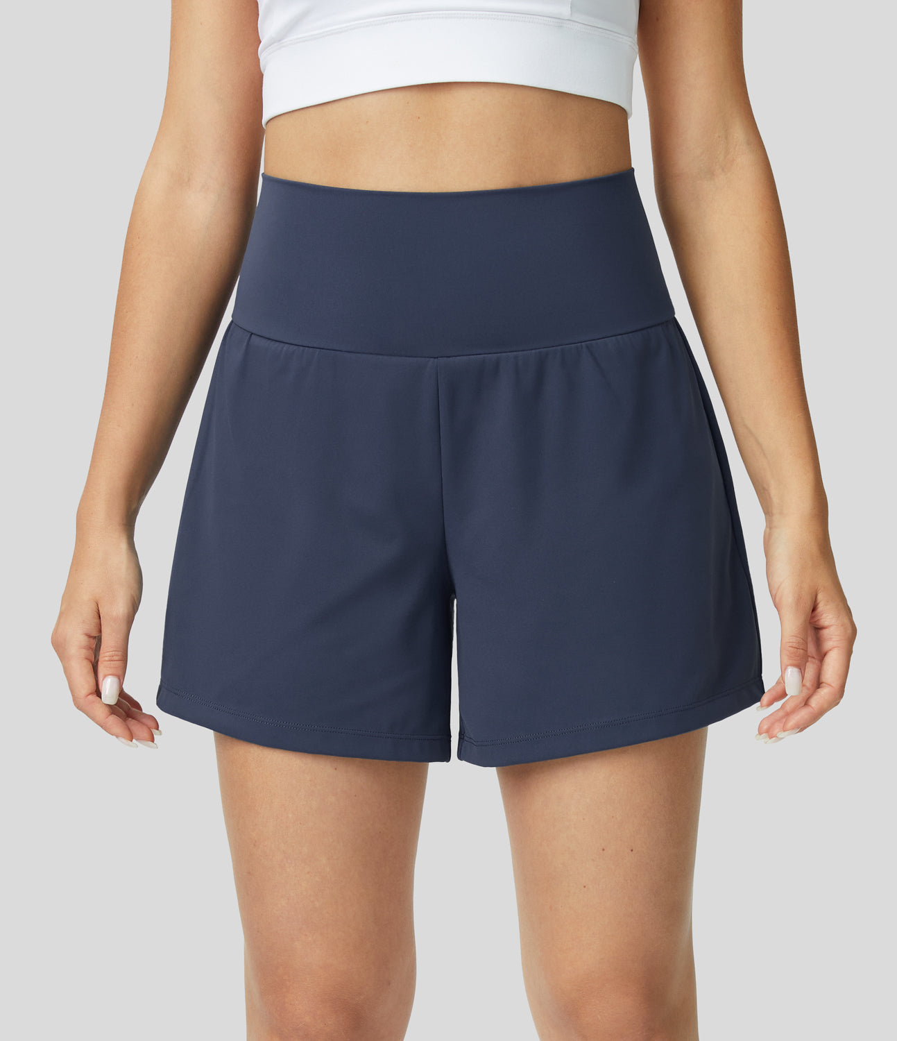 Dames Fitnessshorts High Waist Ademend Sneldrogend – Mirabella