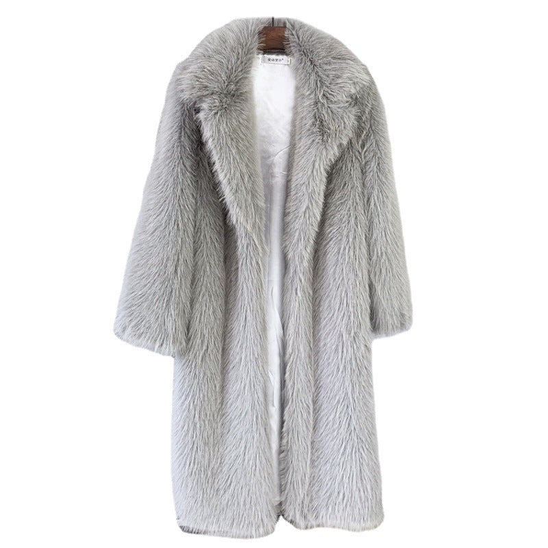 Dames Faux Fur Jas Trendy Elegante Stijlvolle Coat