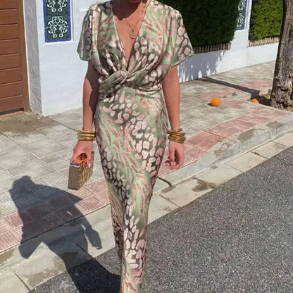 Mooie Midimekko met Tyylikas Bloemprint - Mode Vibes