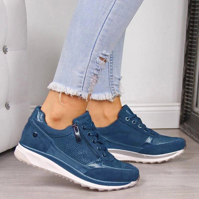 Dames Sneakers Zip-up Comfortabele Pasvorm