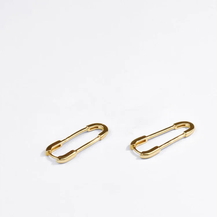 Oorbellen Paperclip Goud/Zilver Viola Vrouwelijk Design - Mode Vibes