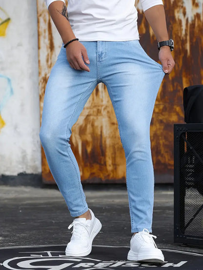 Casual Heren Skinny Jeans van Stretch Denim – Comfort & Stijl