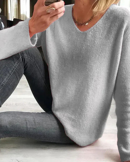 Vrouwelijke Effen Trui Casual Damestrui Sophie