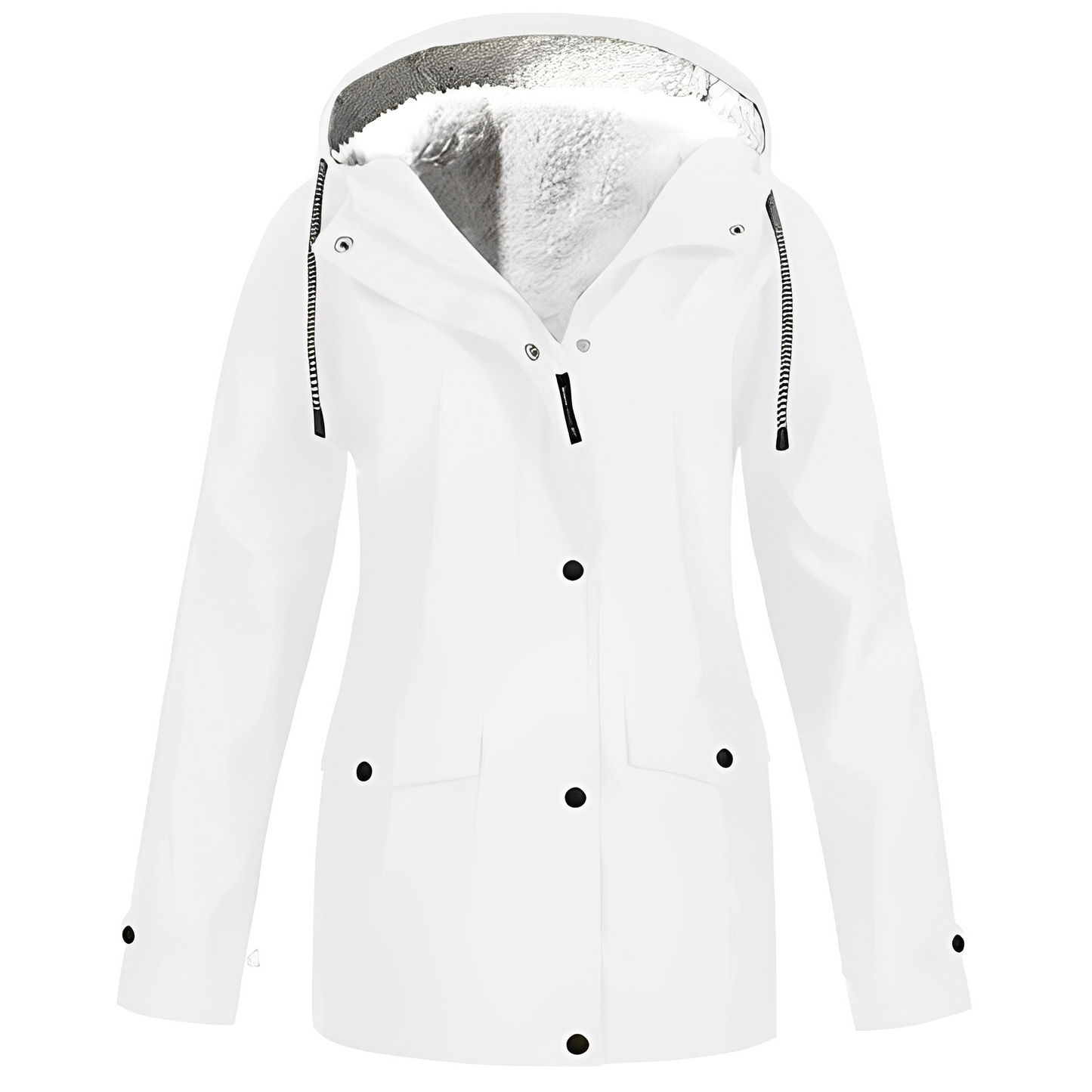 Dames Regenjas Fleece Gevoerd Waterdicht Warm