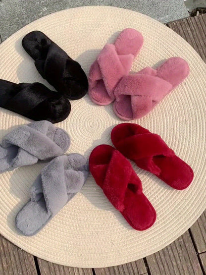 Bianca | Pantofole eleganti con punta aperta