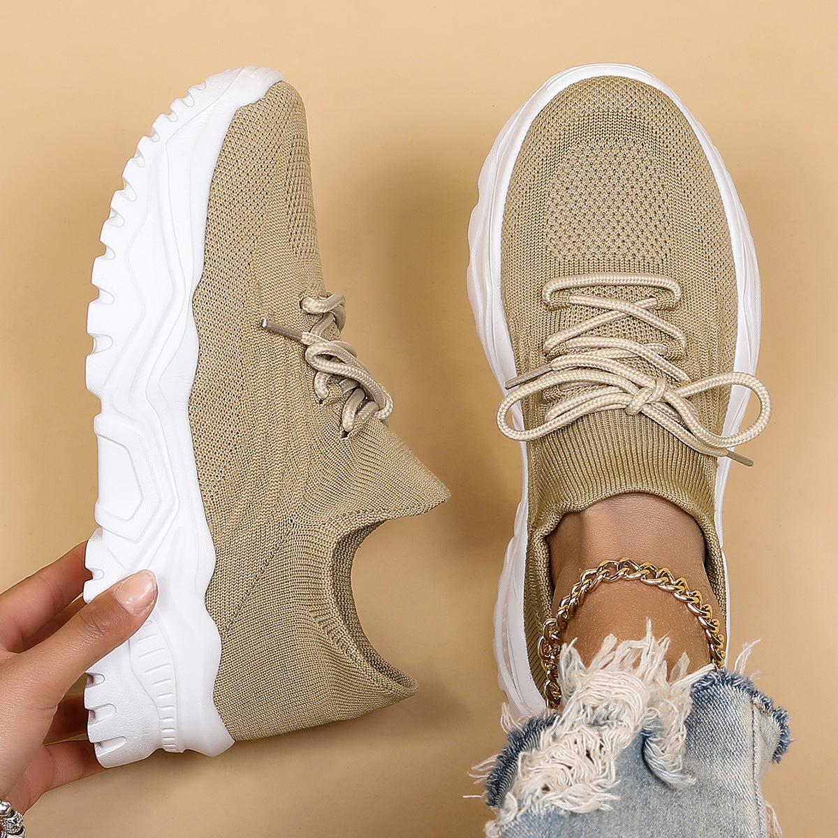 Dames Sneakers Orthopedisch Comfortabel Sportief