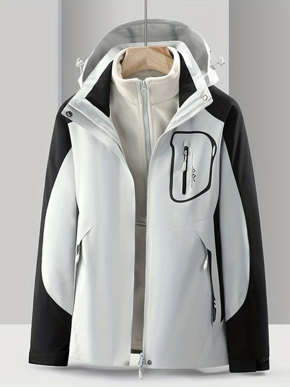 Waterdichte Jas 3-in-1 Regenjas voor Dames
