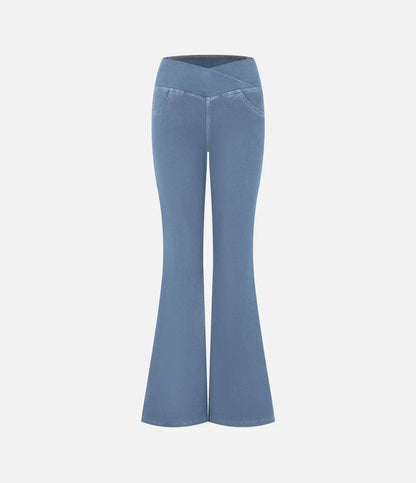 Dames Jeans Bootcut Rode Stijlvolle Broek