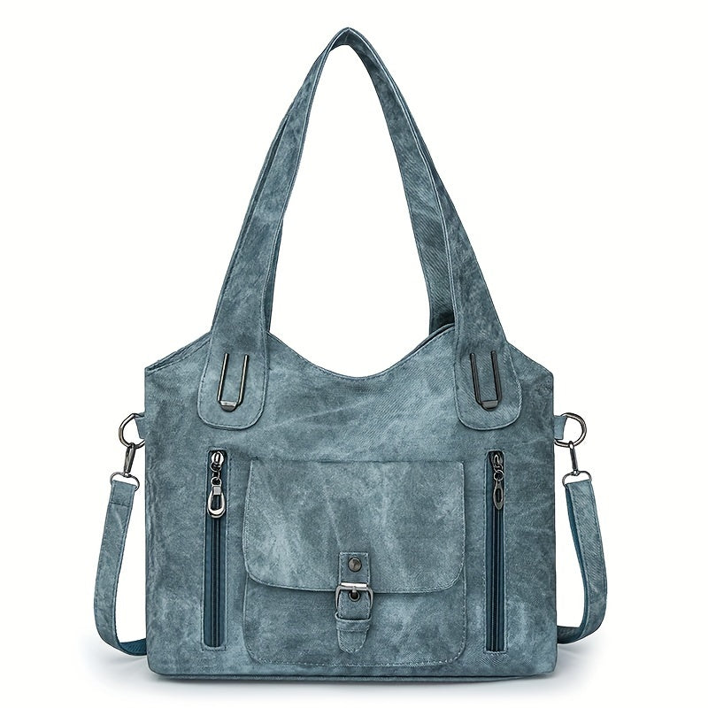 Vegan Schoudertas Vintage Stijl Leren Look