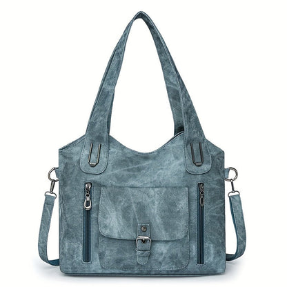 Vegan Schoudertas Vintage Stijl Leren Look