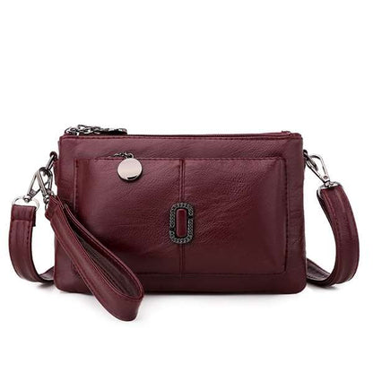 Kleine Crossbody Tas Sienna Leer Lederlook - Mode Vibes