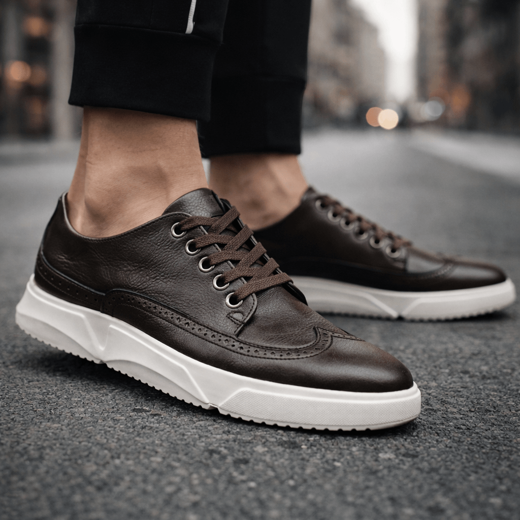 Heren Leren Sneakers Casual – Comfort Schoenen voor Smart Casual en Dagelijks Gebruik