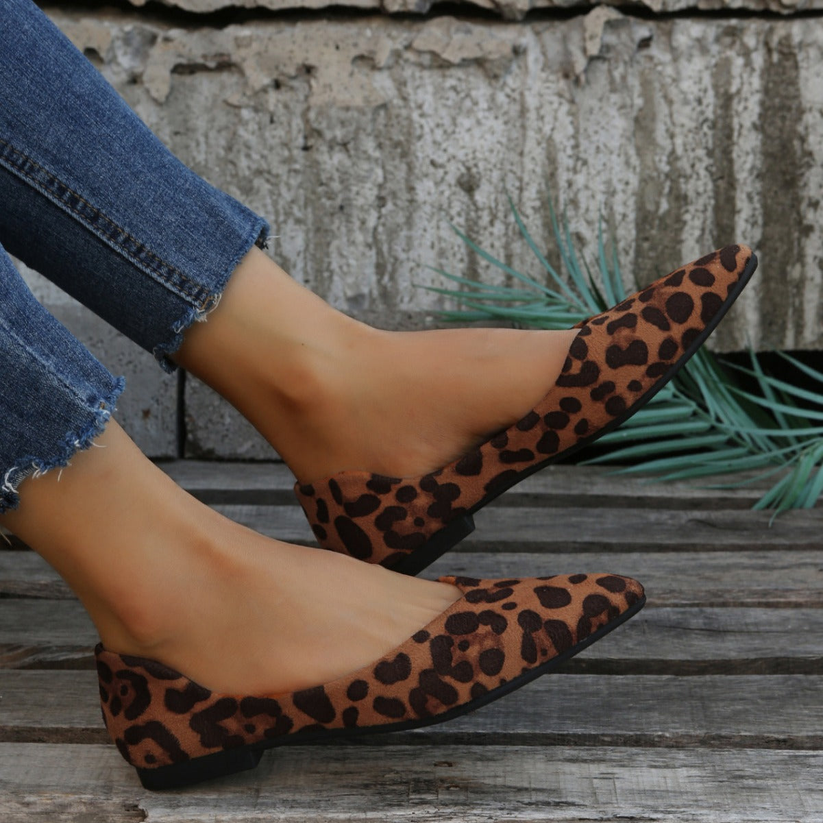 Dames Panterprint Ballerina's Flats Elegante Schoenen