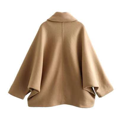 Oversized Wol Coat Dames Lange Warme
