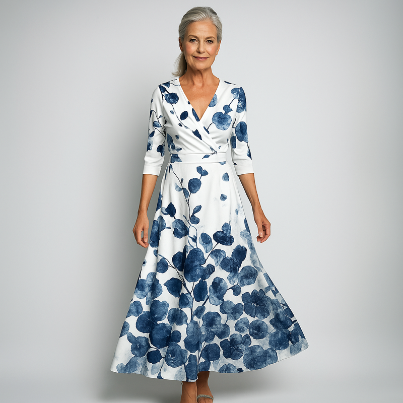 Dames Omslagjurk Bloemenprint Stijlvol