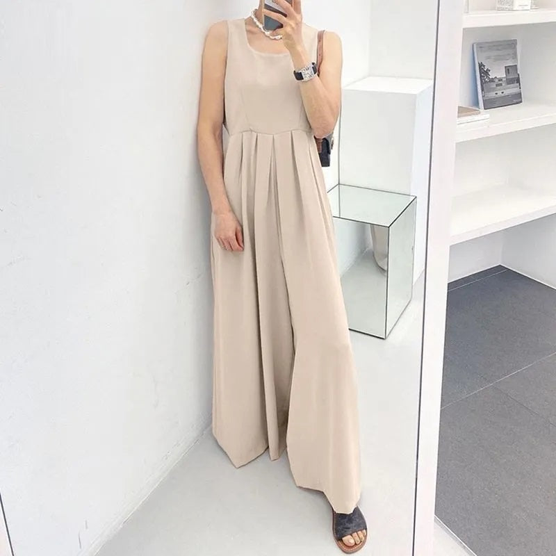 Plus Size Jumpsuit Modieus Comfortabel Zomerjurk voor Vrouwen