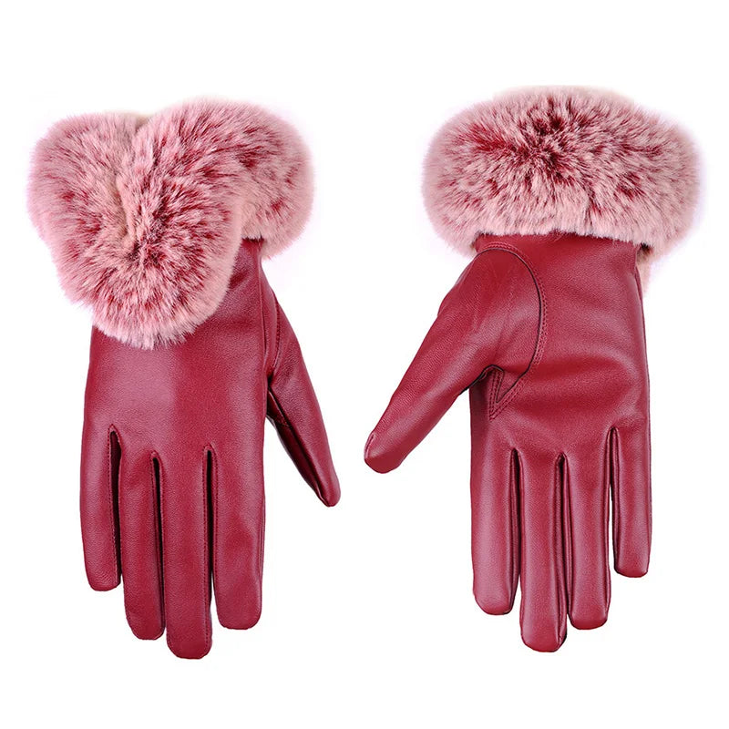 Leren Handschoenen PU Zacht en Warm