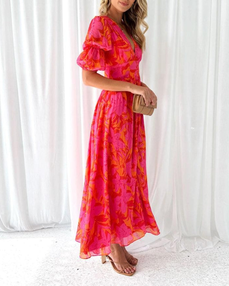Alana | Maxi abito floreale