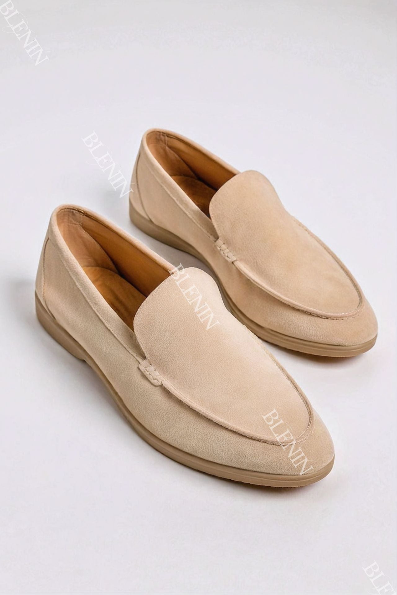Beige Loafers voor Mannen Stijlvol en Comfortabel