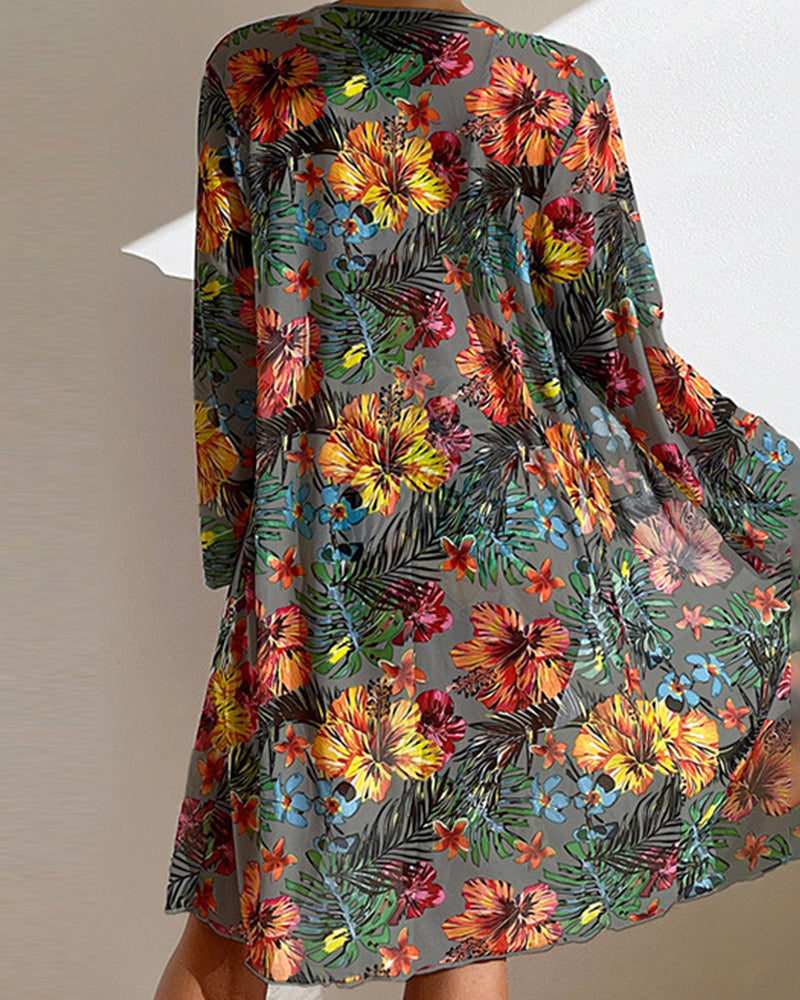 Dames Bikini met Rokje en Bloemenprint