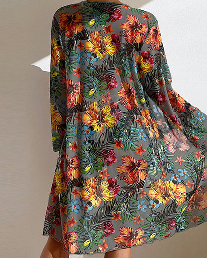 Dames Bikini met Rokje en Bloemenprint