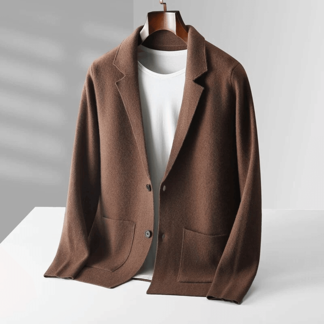 Wollen Damesmantel met Zak – Ideaal voor Herfst en Winter