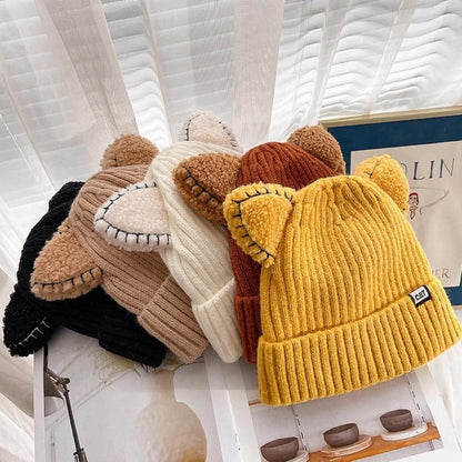 Kattenmuts Gebreid Warm met Oren