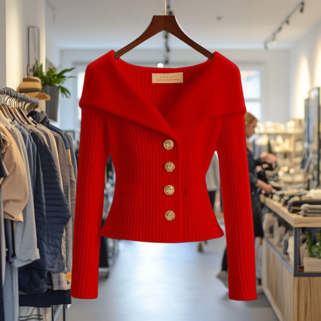 Dames Gebreid Vest Comfortabele Pasvorm