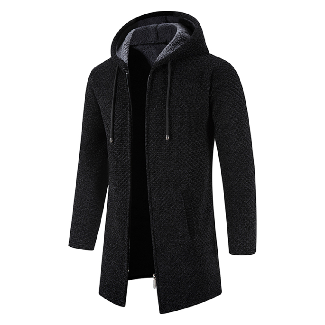 Gebreide Hoodie Heren Jas Warm en Comfortabel