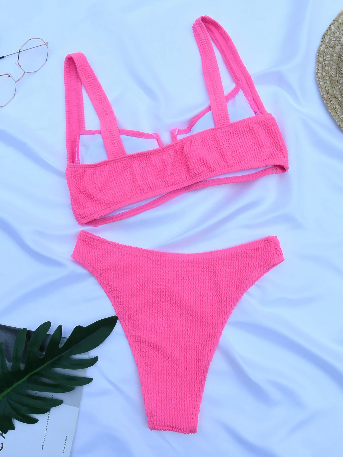 Haven Bikini Geribbeld Stijlvol Zwart