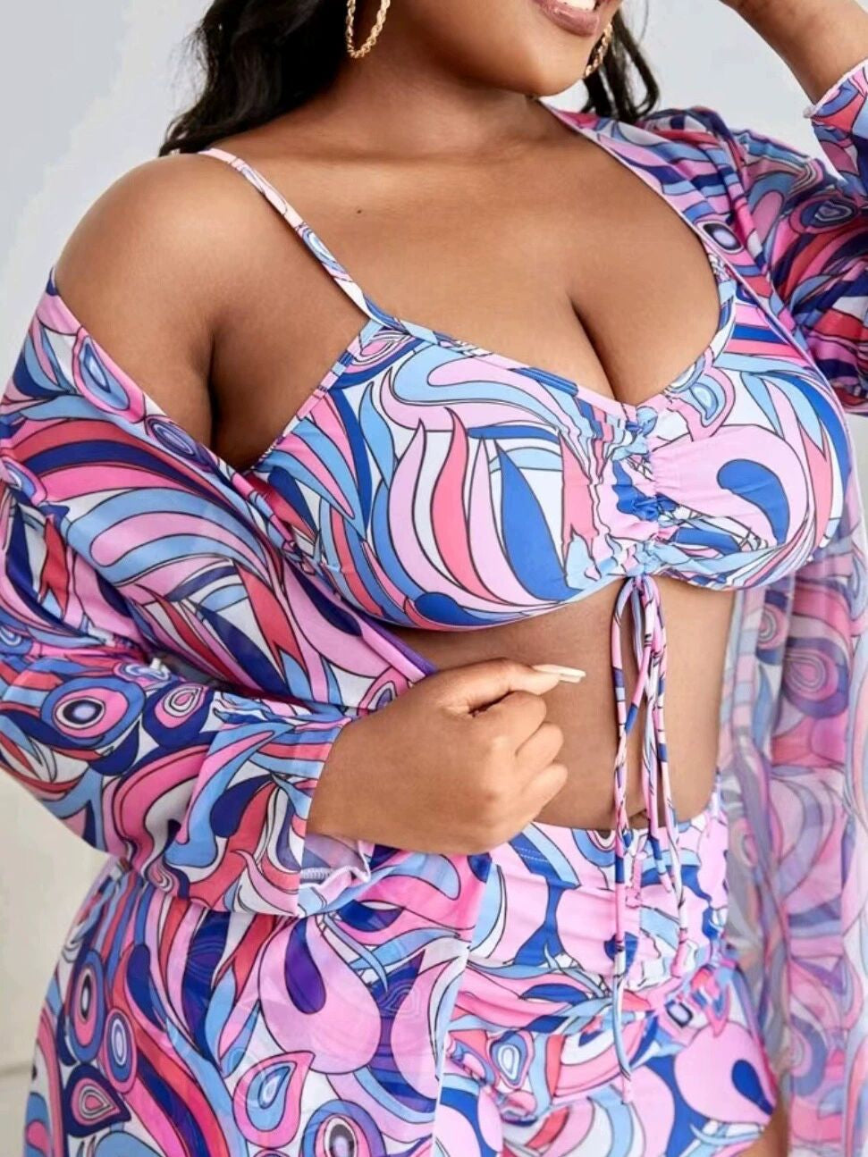 Plus-Size Bikini-set Trendy Grote Maten