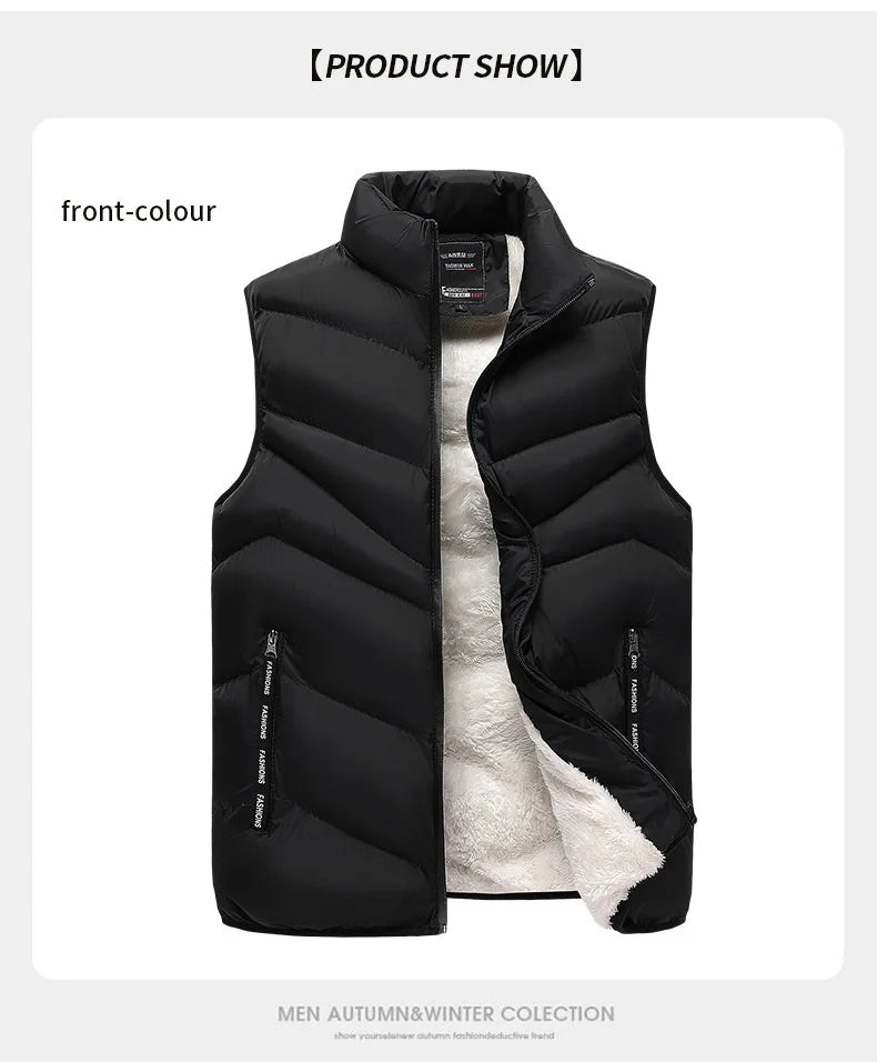 Dikke Fleece Bodywarmer Warm Groot Model