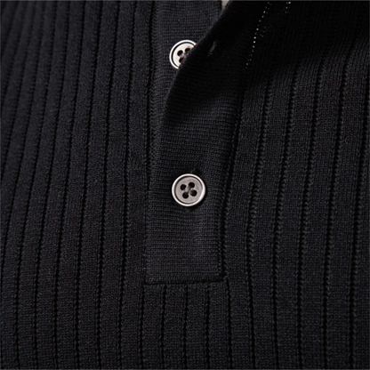 Stanton Ribgebreide Henley – Verfijnd & Comfortabel