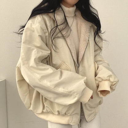 Vintage Winterjas Comfy en Casual voor Vrouw