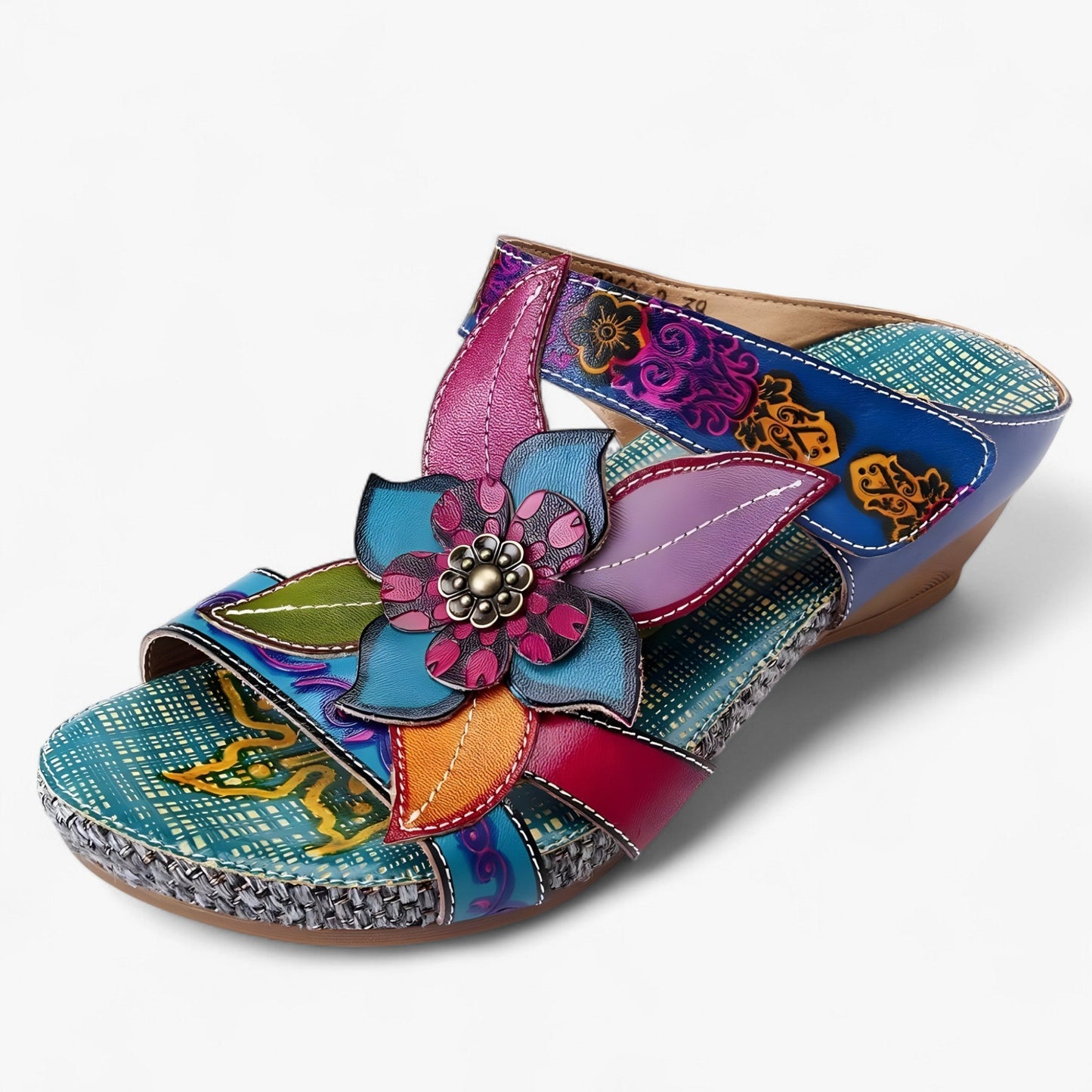Vrouwelijke Sandalen met Gevlochten Banden Boho Stijl